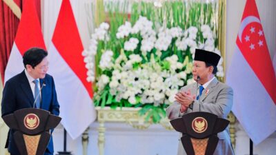 Pertemuan Bilateral Presiden Prabowo dan PM Singapura Bahas Kerja Sama di Istana Merdeka